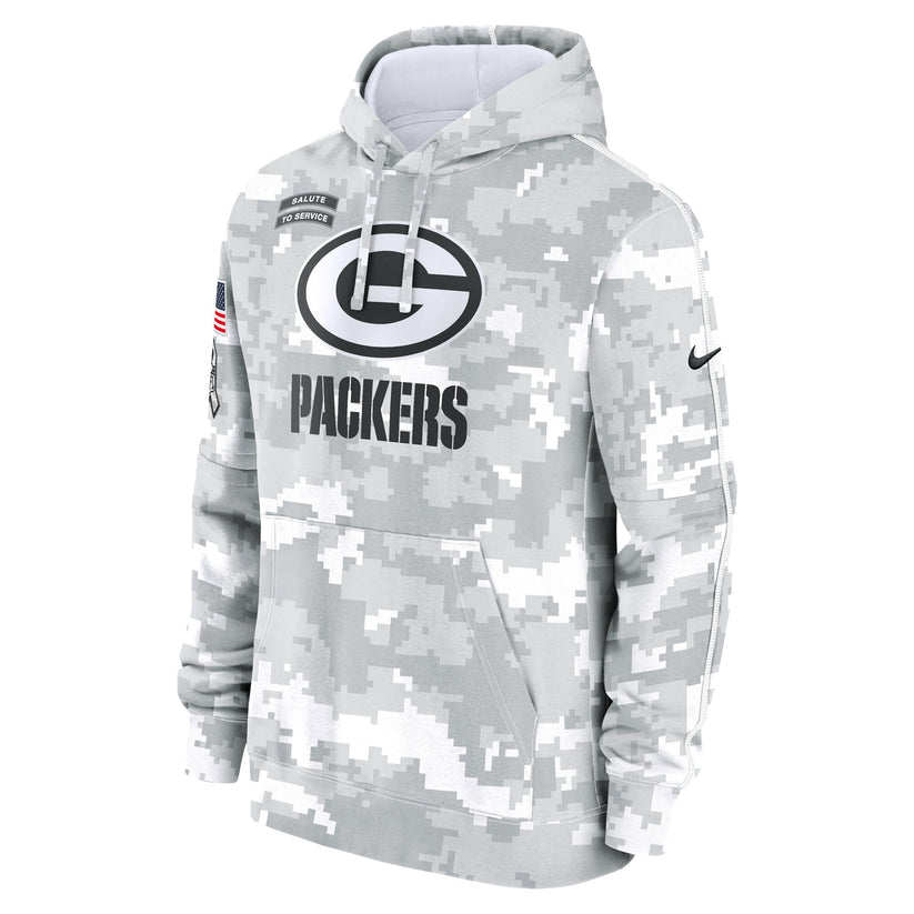 Green Bay Packers Salute To Service Camo 2024 Hoodie