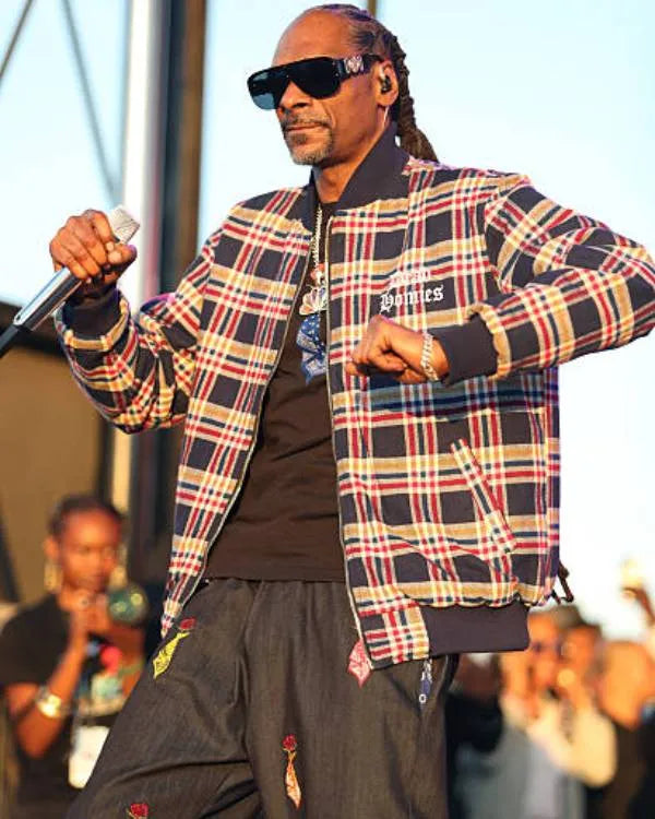 12th Annual TDE Christmas Concert Snoop Dogg Plaid Jacket - The America Jackets