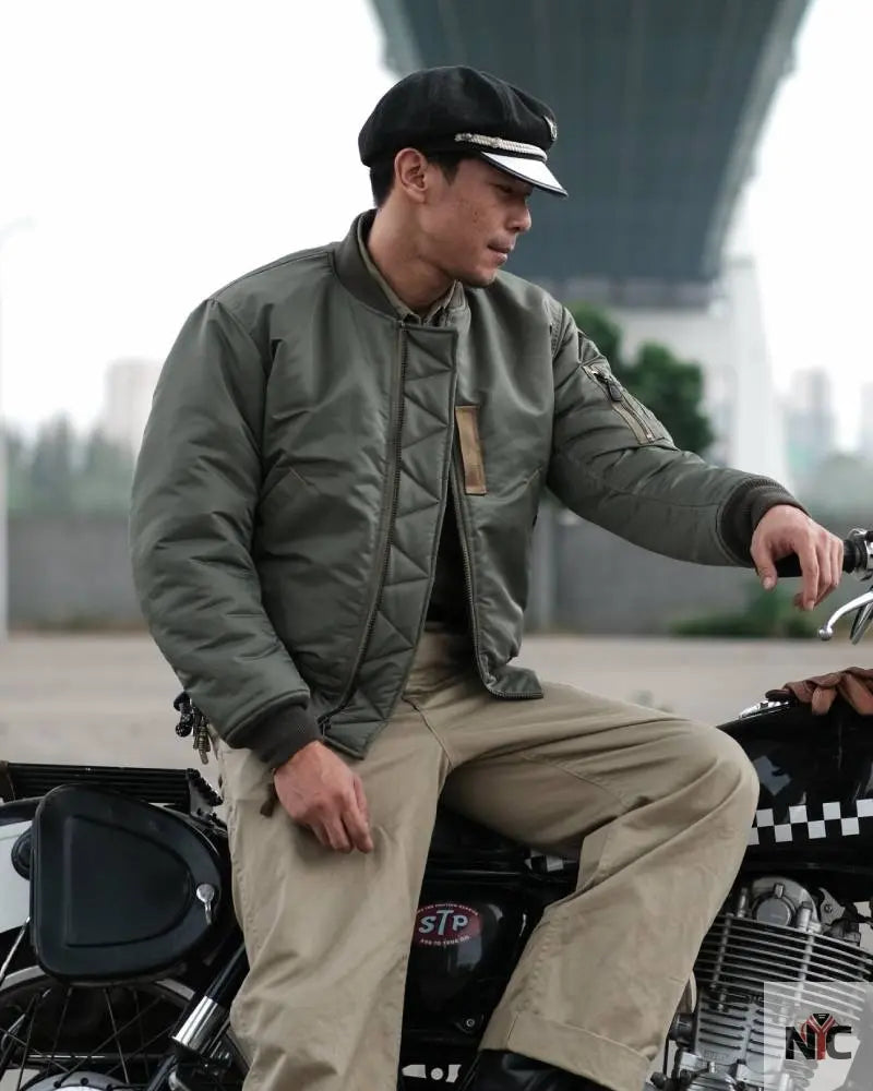 1950s USAF Type MA-1 Flight Jacket Clanton Jacket