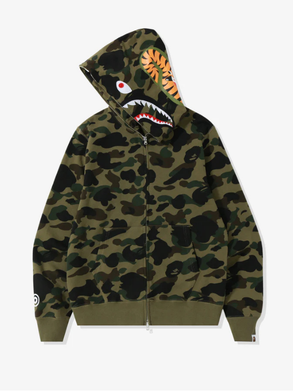 1st Camo Shark Full Zip Hoodie - The America Jackets