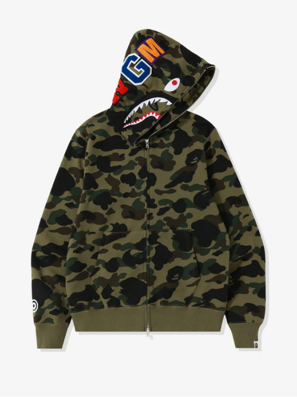 1st Camo Shark Full Zip Hoodie - The America Jackets