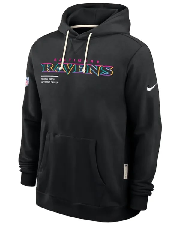 Baltimore Ravens 2025 Black Crucial Catch Hoodie