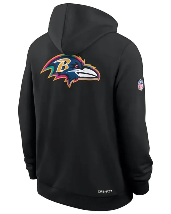 Baltimore Ravens 2025 Black Crucial Catch Hoodie