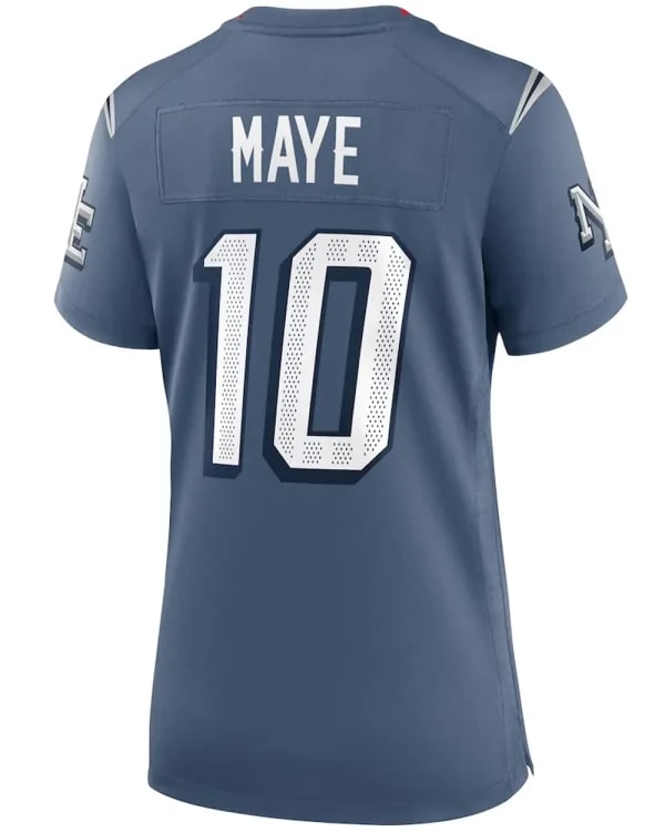 New England Patriots Drake Maye 2025 Rivalries Jersey