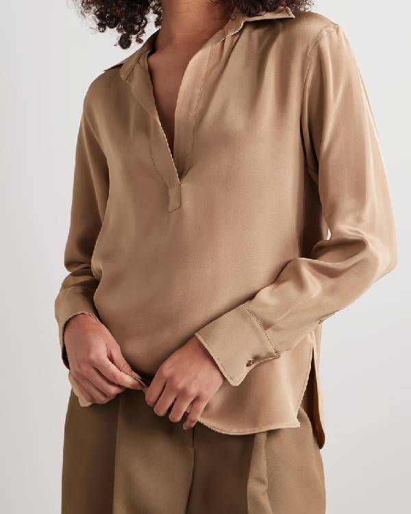 Alls Fair Naomi Watts Beige Collared Blouse