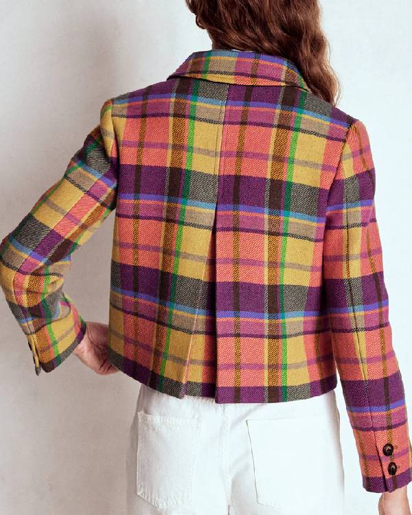 Ghosts Rose McIver Colorful Plaid Jacket