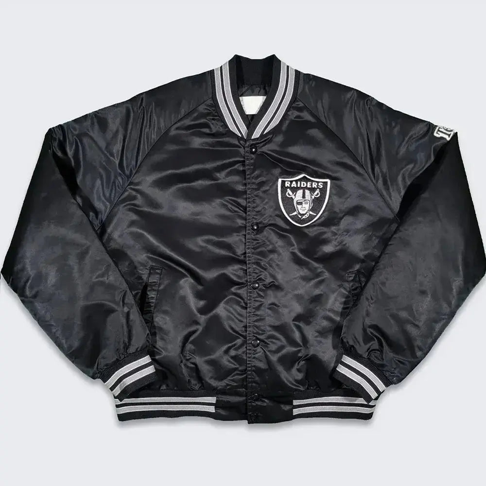 80s Los Angeles Raiders Bomber Varsity Jacket Rackup