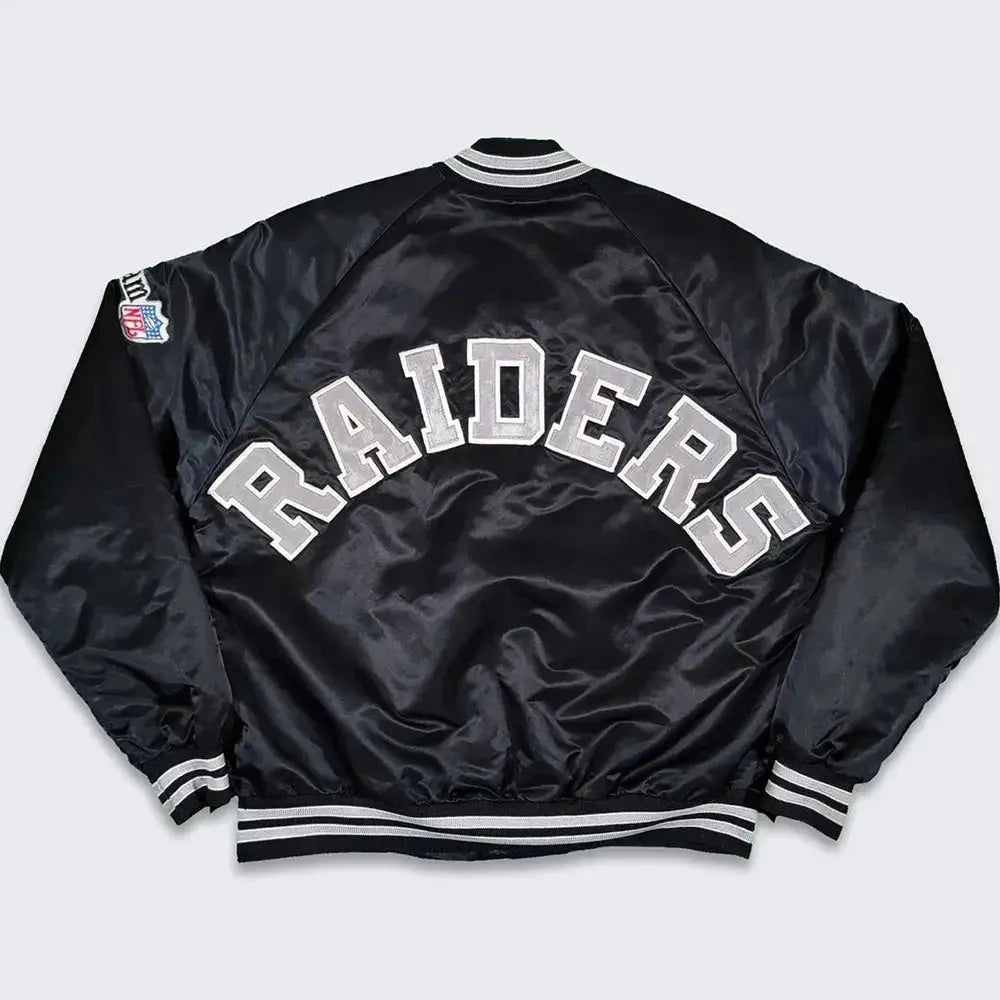 80s Los Angeles Raiders Bomber Varsity Jacket Rackup