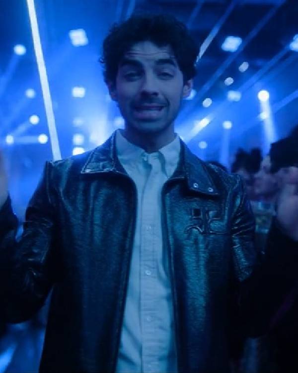 A Very Jonas Christmas Joe Jonas Black Leather Jacket