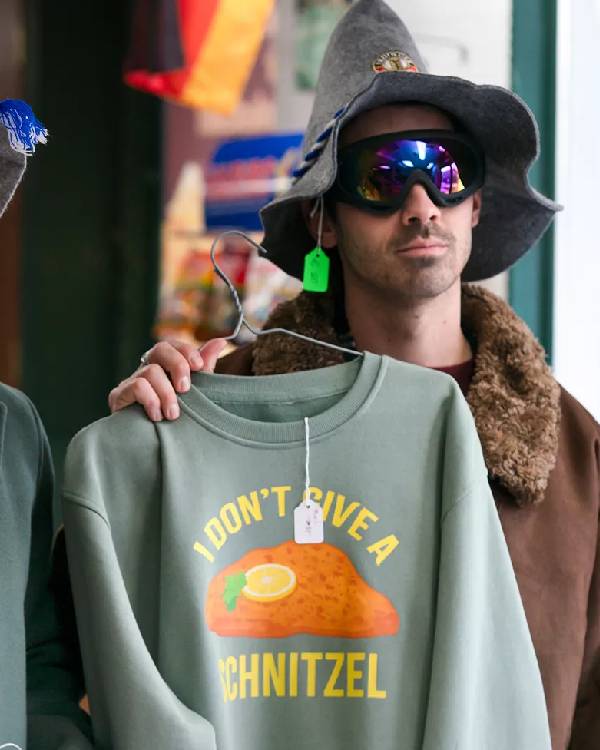 A Very Jonas Christmas Joe Jonas “I Don’t Give A Schnitzel” Sweatshirt