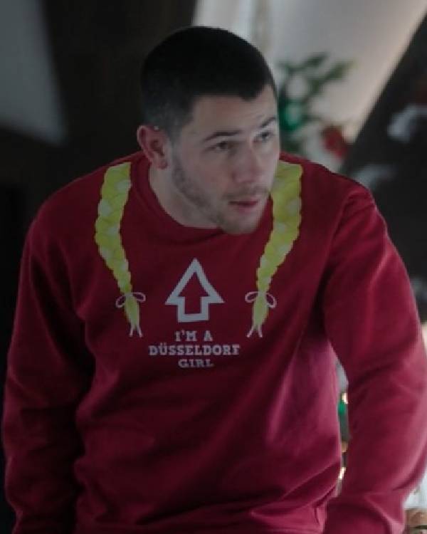 A Very Jonas Christmas Nick Jonas “I’M A Düsseldorf GIRL” Sweatshirt