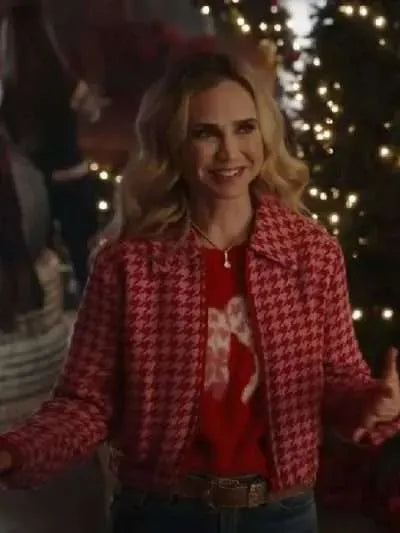 A Royal Montana Christmas Fiona Gubelmann Houndstooth Jacket