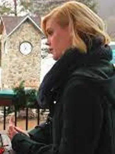 Abigail Hawk A Christmas in Vermont Green Wool Jacket