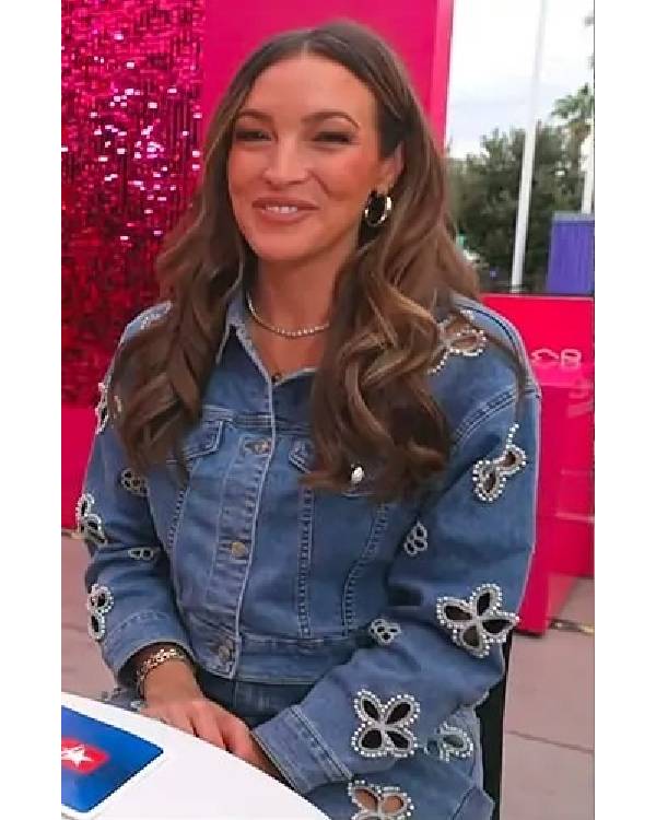 Access Hollywood Emily Orozco Denim Embellished Jacket