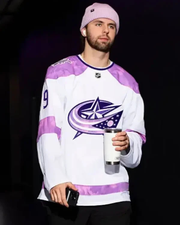 Adam Fantilli Hockey Fights Cancer Practice Jersey