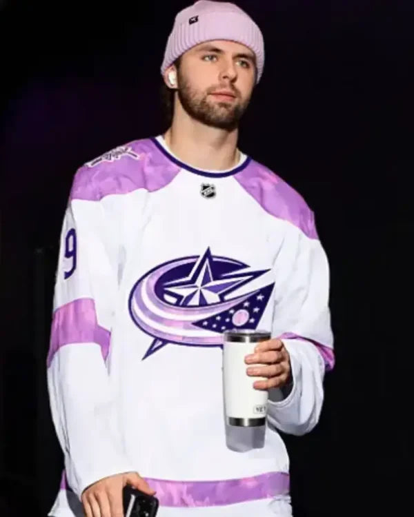 Adam Fantilli Hockey Fights Cancer Practice Jersey