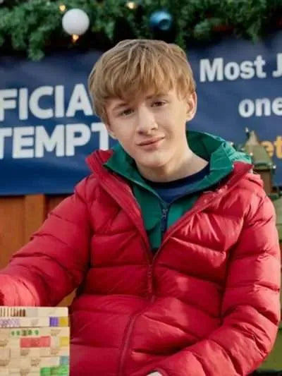 Aias Dalman A World Record Christmas Red Puffer Jacket