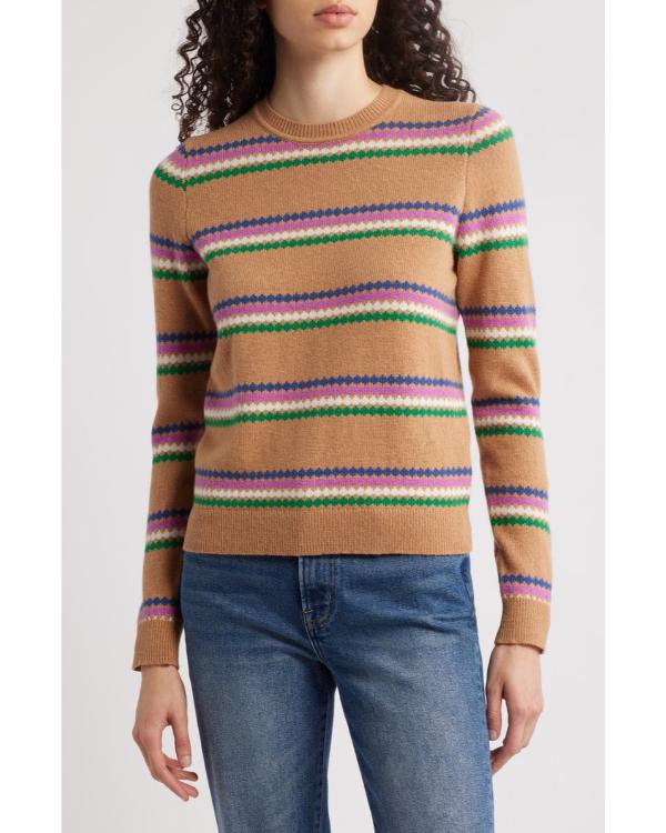 Loot S03 Stephanie Styles Brown Fair Isle Sweater