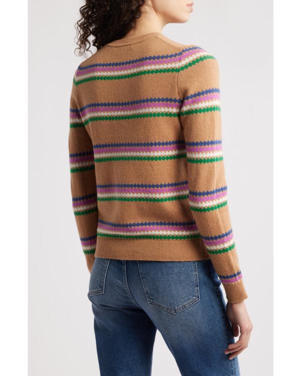 Loot S03 Stephanie Styles Brown Fair Isle Sweater