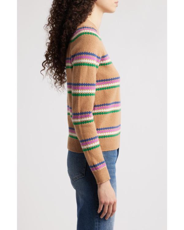 Loot S03 Stephanie Styles Brown Fair Isle Sweater