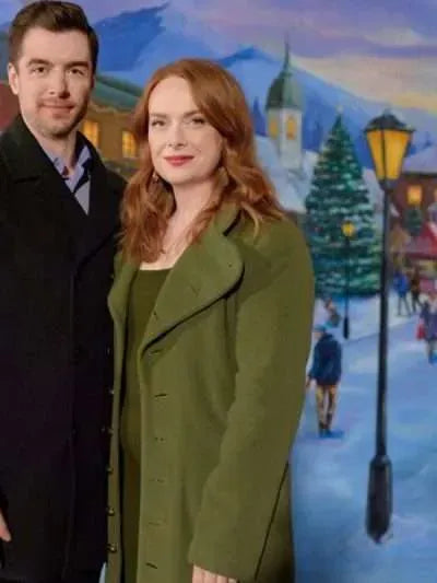 Alex Paxton-Beesley Our Christmas Mural 2023 Green Coat