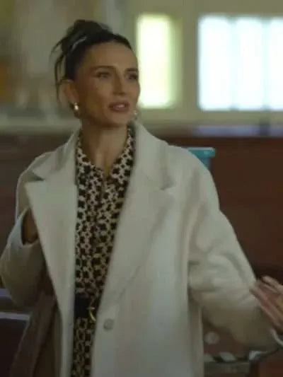 Alicia Josipovic Christmas in Midnight Clear White Coat