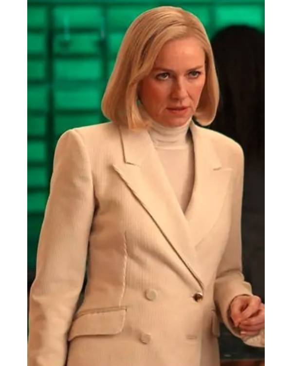 Alls Fair Naomi Watts White Corduroy Blazer
