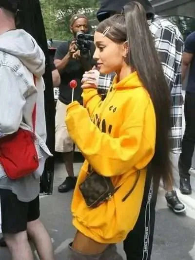 Ariana Grande Yellow Pullover Hoodie