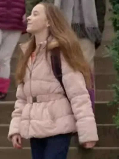 Ava Weiss My Christmas Guide 2023 Pink Jacket