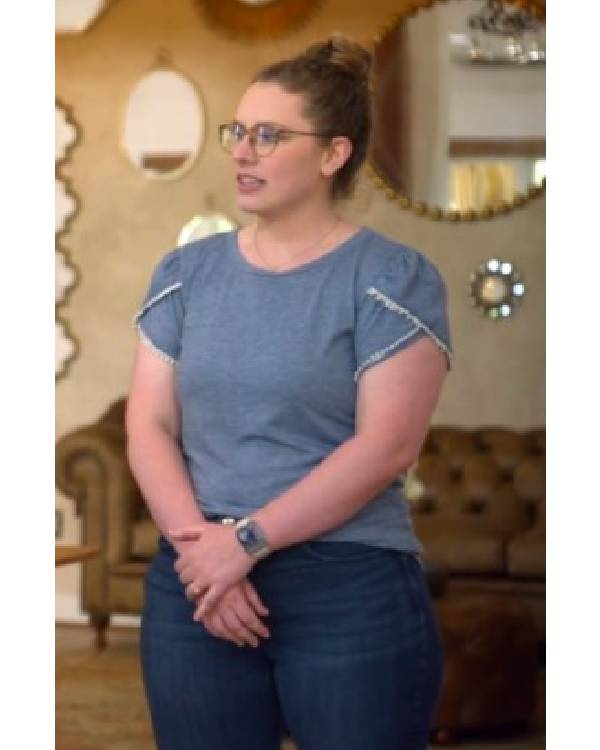 Baylen Out Loud S02 Gray Pleat Sleeve Tee