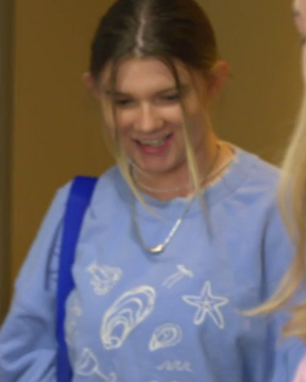 Baylen Out Loud S02 Lela Blue Beach Graphics Sweatshirt