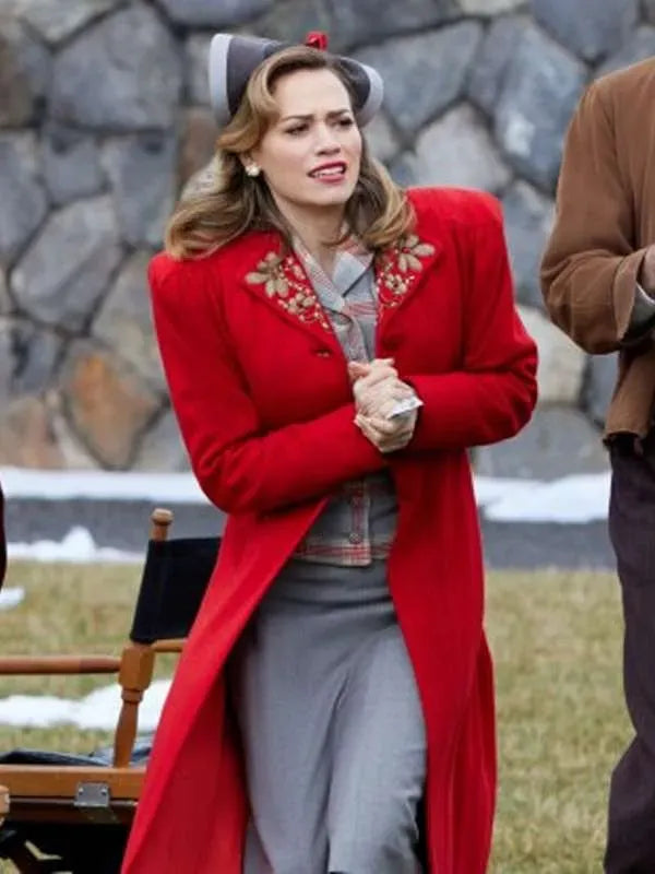 Bethany Joy Lenz A Biltmore Christmas Red Coat