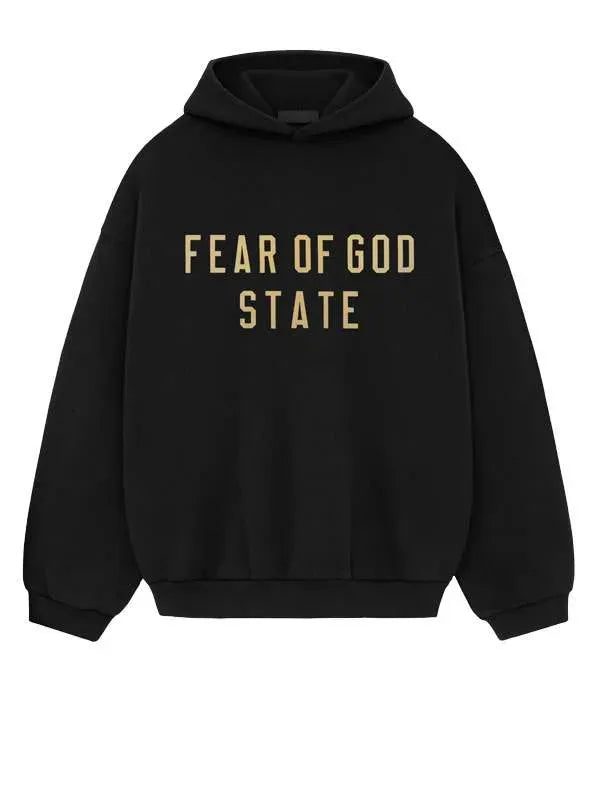 Black Fear Of God State Hoodie