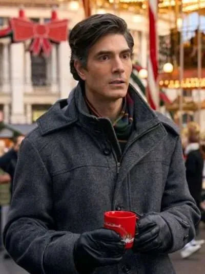 Brandon Routh A Keller Christmas Vacation Wool Coat
