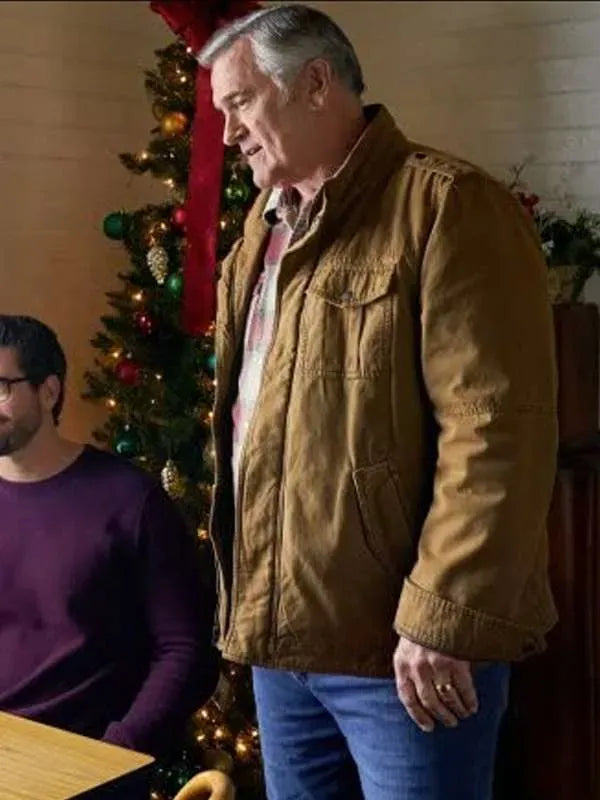Bruce Campbell My Southern Family Christmas Brown Jacket