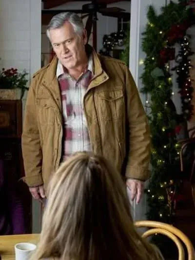 Bruce Campbell My Southern Family Christmas Brown Jacket