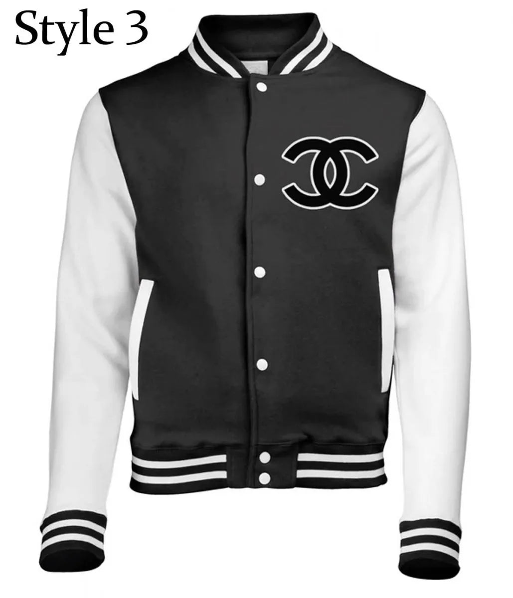 Chanel CC Patch Varsity Jacket - The America Jackets