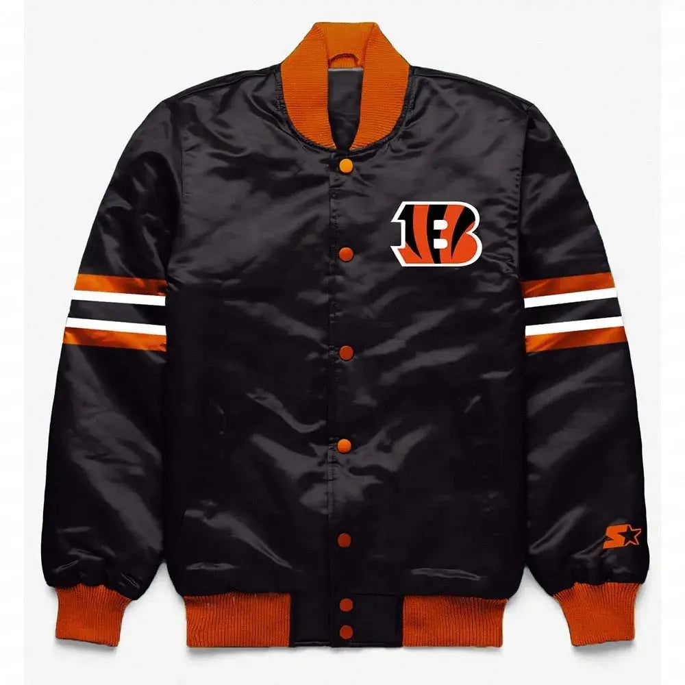 Cincinnati Bengals Button Down Black Jacket Rackup