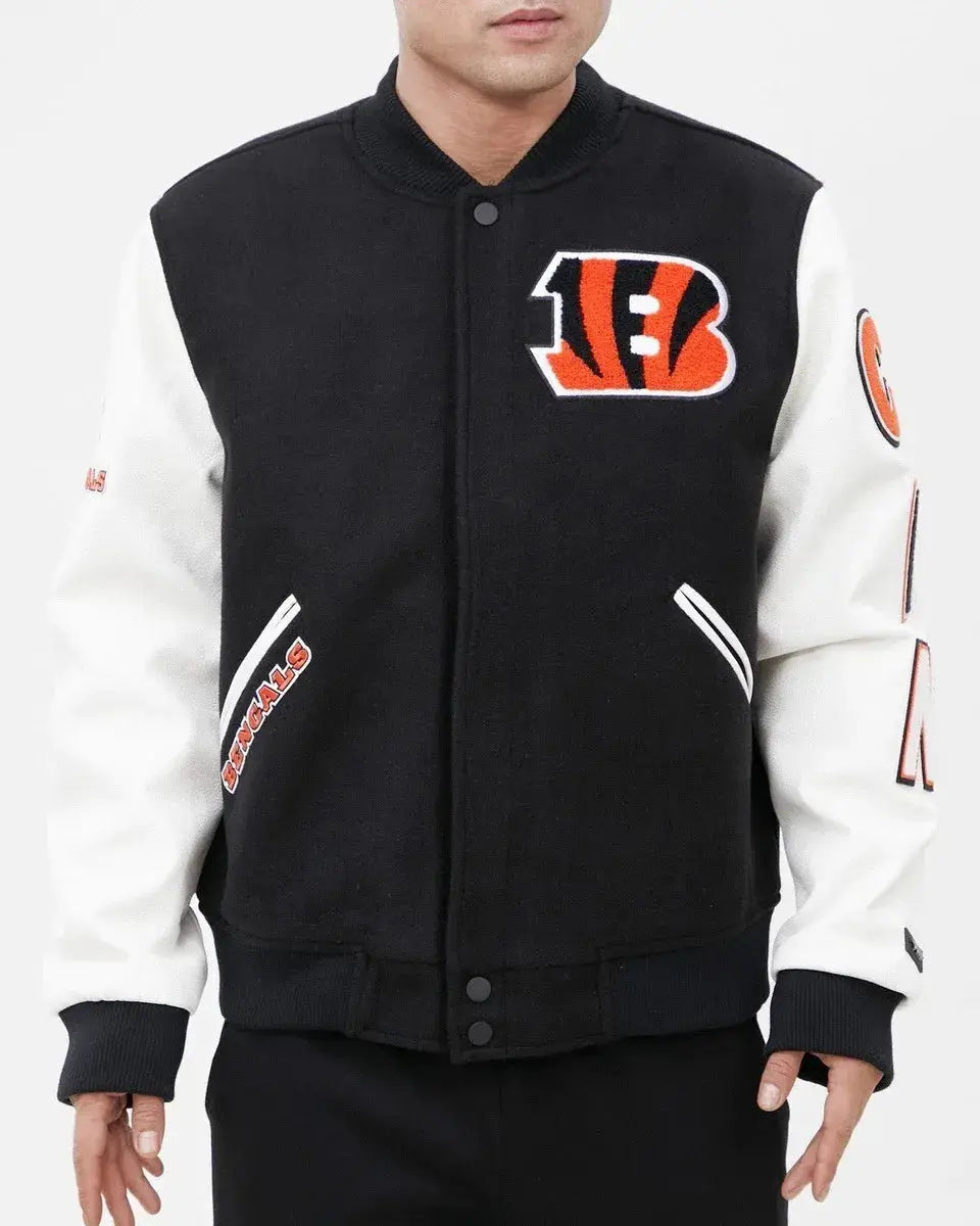 Cincinnati Bengals Classic Wool Varsity Jacket Rackup