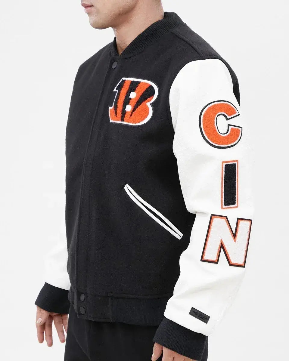 Cincinnati Bengals Classic Wool Varsity Jacket Rackup