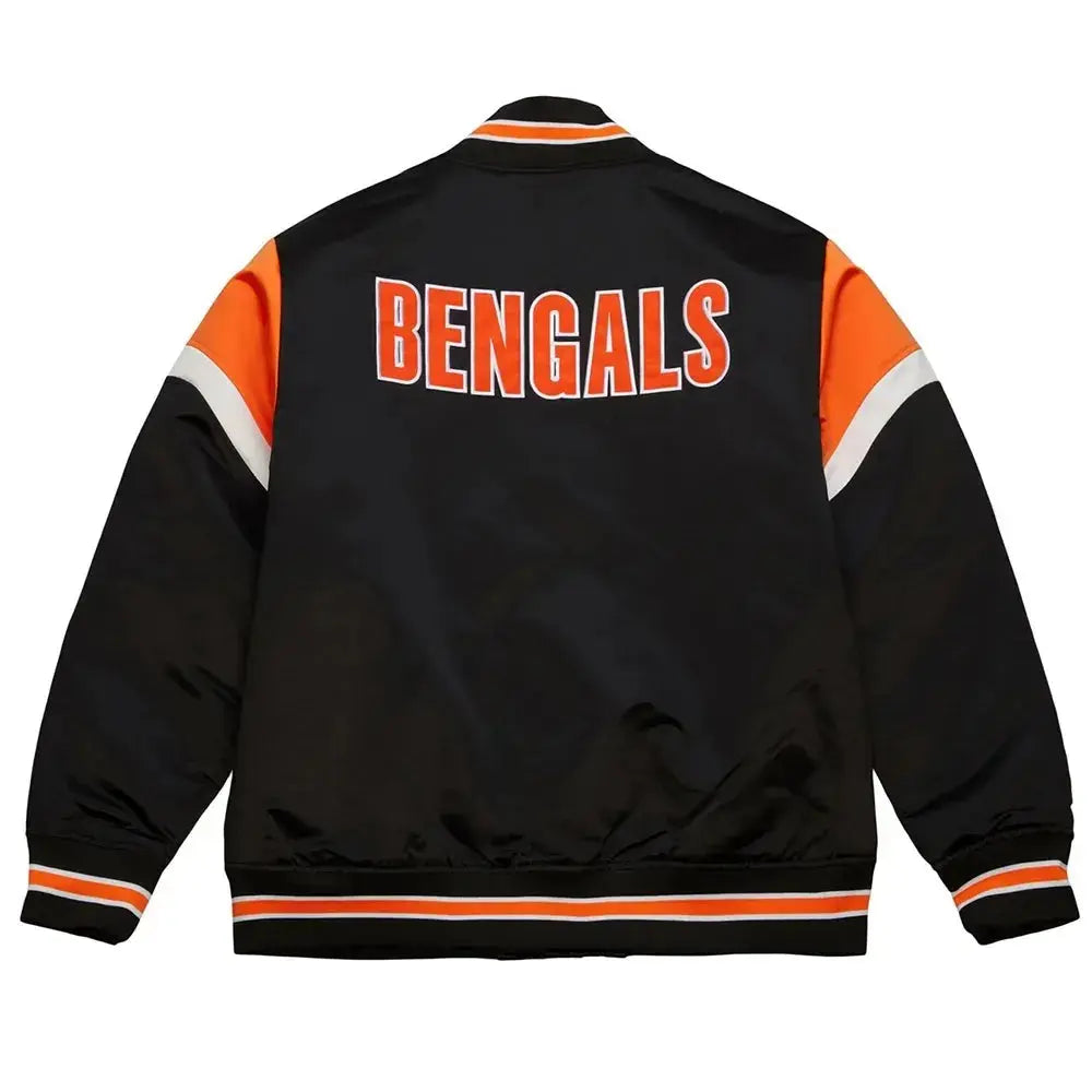 Cincinnati Bengals Heavyweight Black Satin Jacket Rackup