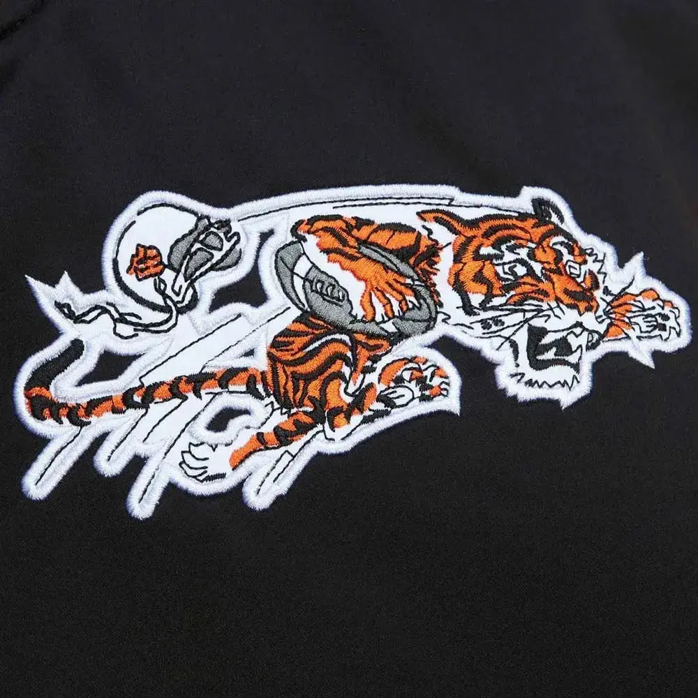 Cincinnati Bengals Heavyweight Black Satin Jacket Rackup