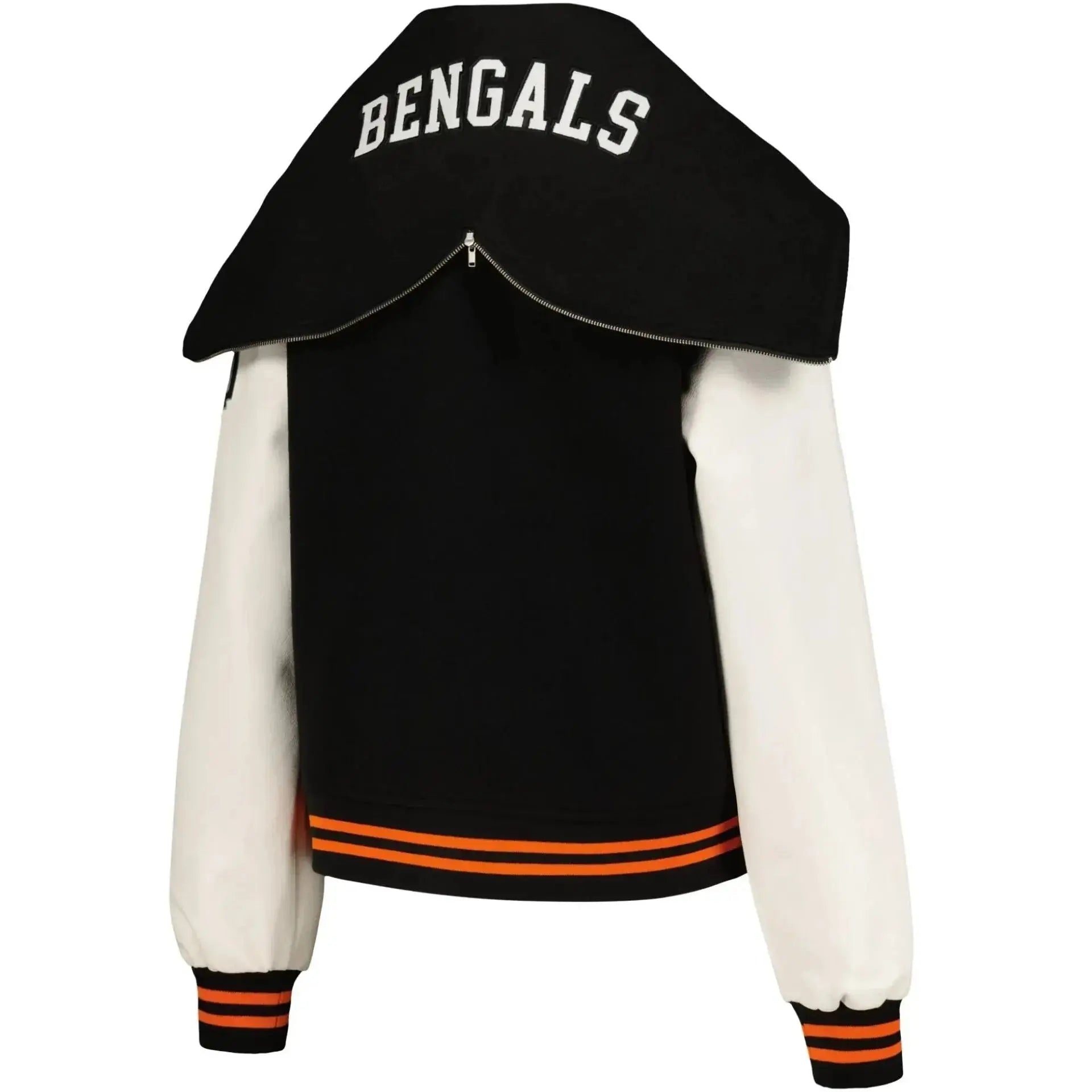 Cincinnati Bengals Sailor Full-Snap Hooded Varsity Jacket Rackup