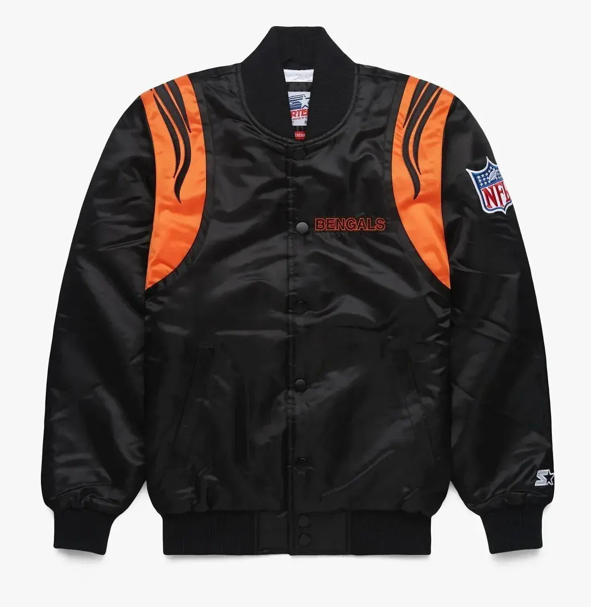 Cincinnati Bengals Starter Satin Varsity Jacket Rackup