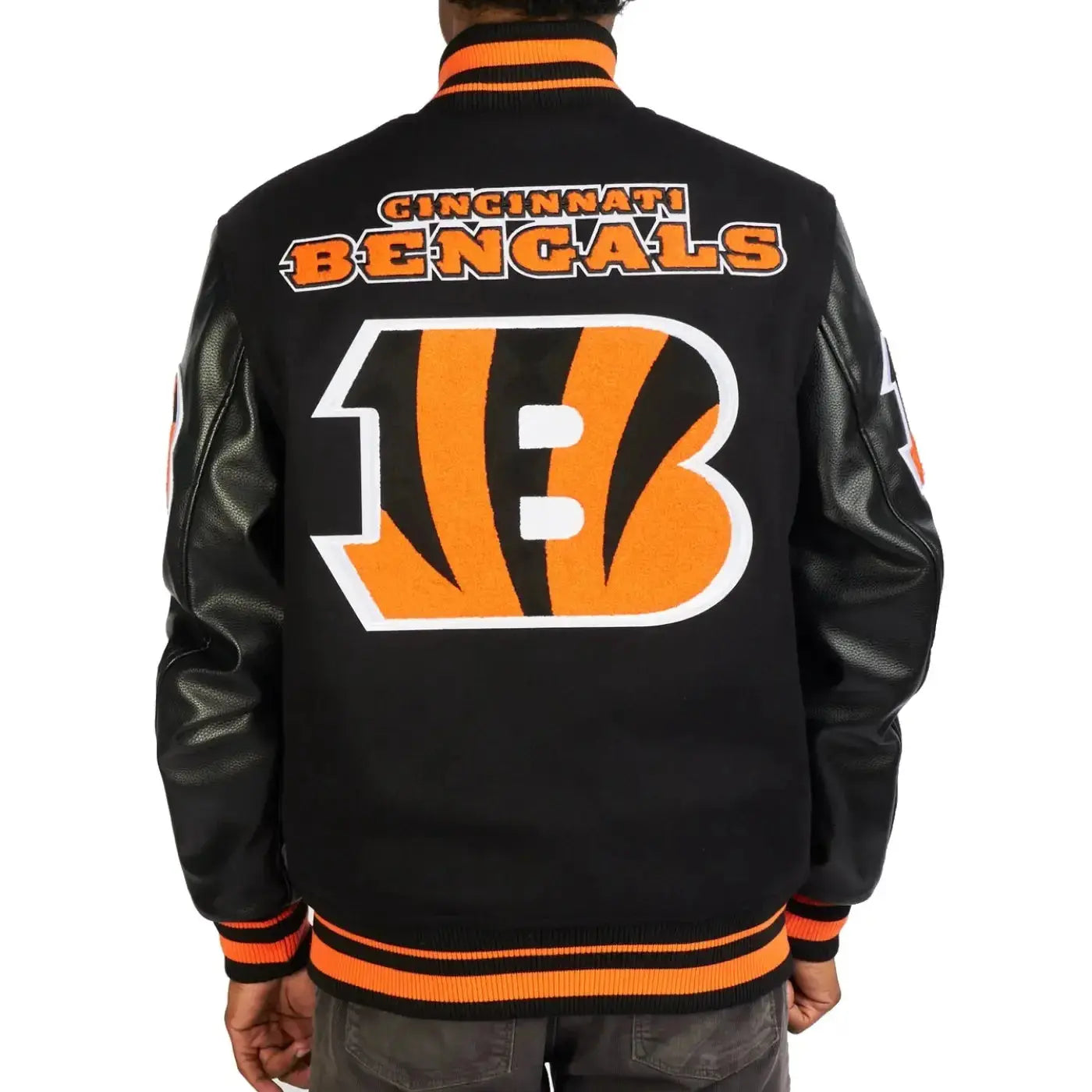 Cincinnati Bengals pro Standard Black Varsity Jacket WorthVee