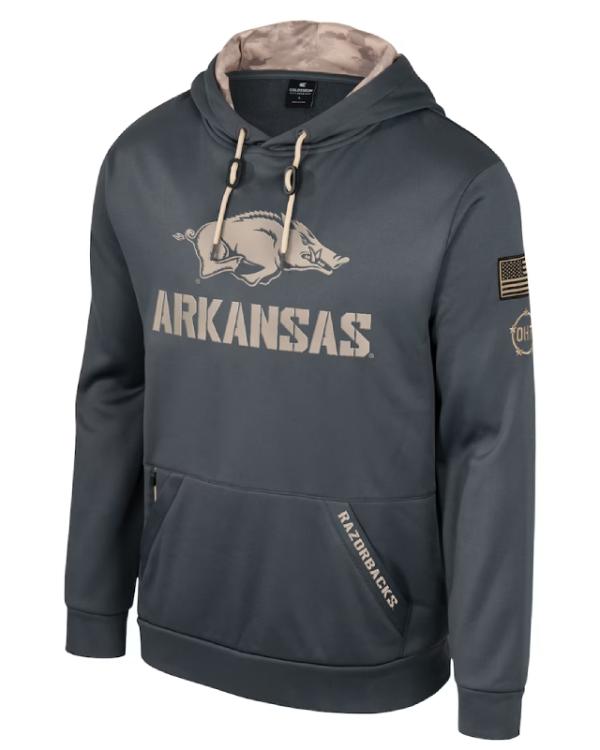Arkansas Razorbacks Military Appreciation Hoodie