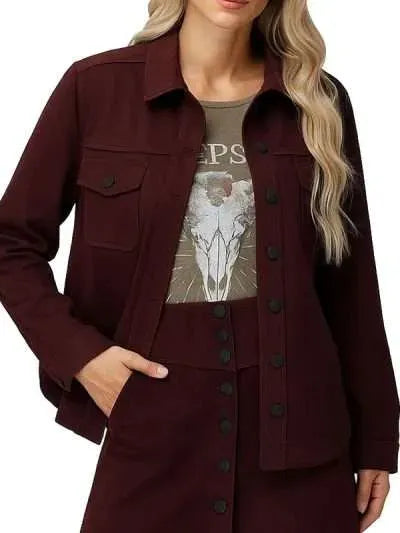 Countdown Amber Oliveras Maroon Jacket