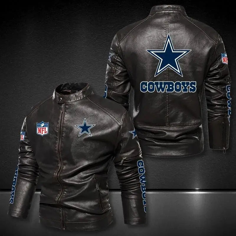 Dallas Cowboys Leather Jacket Rackup
