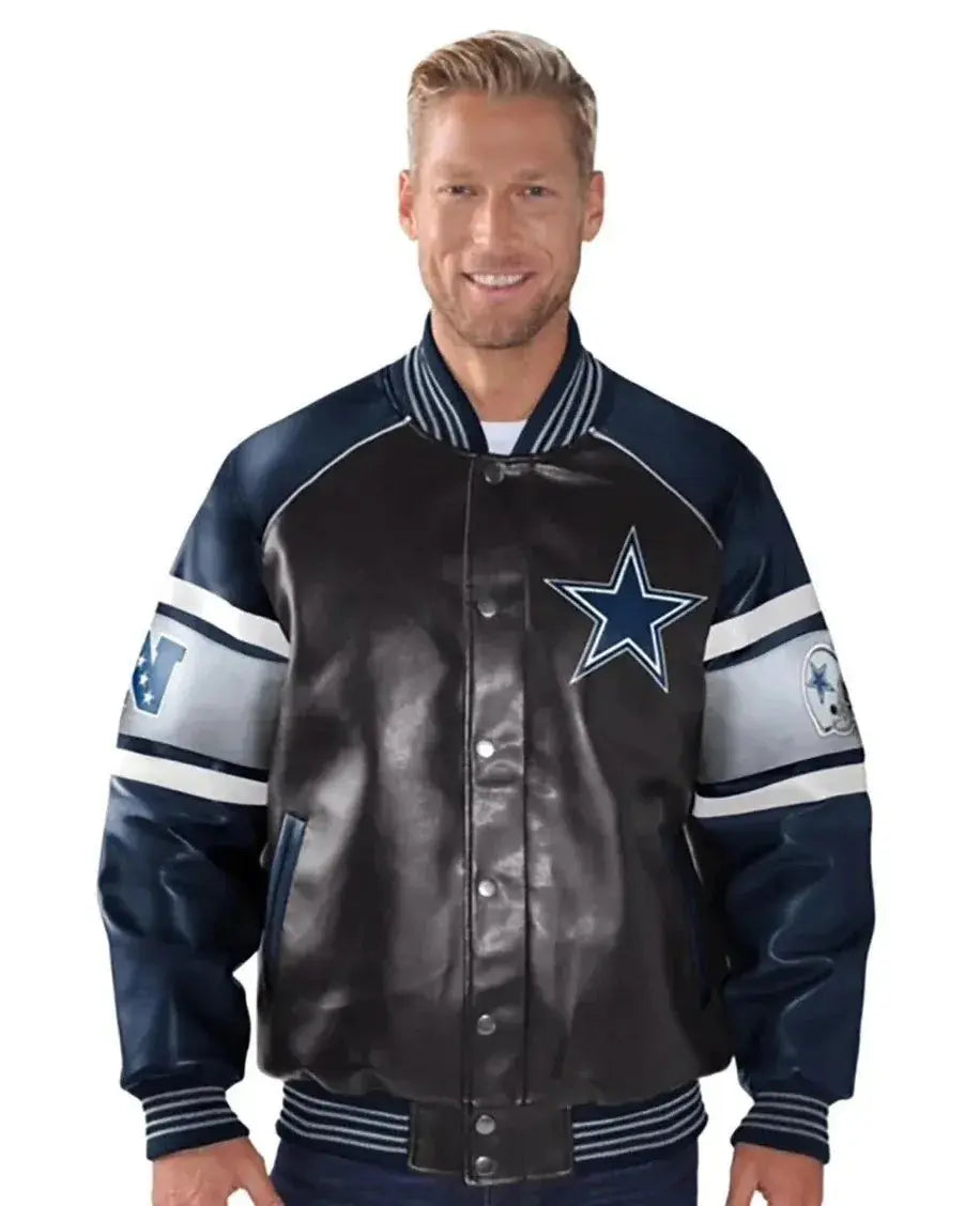 Dallas Cowboys Leather Jacket Rackup