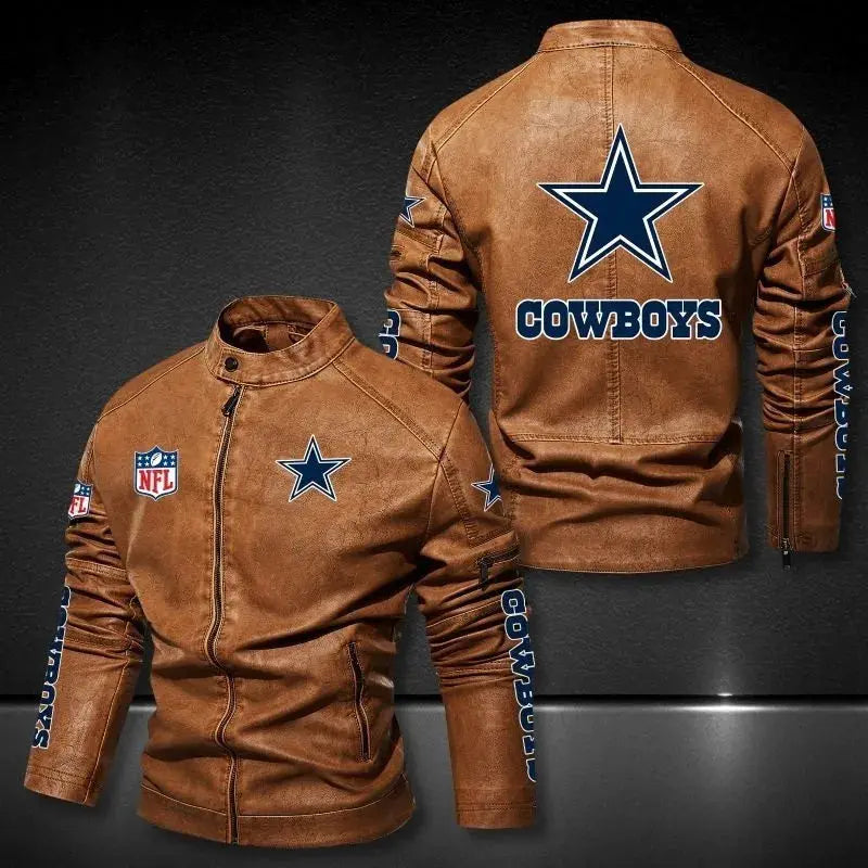 Dallas Cowboys Leather Jacket Rackup